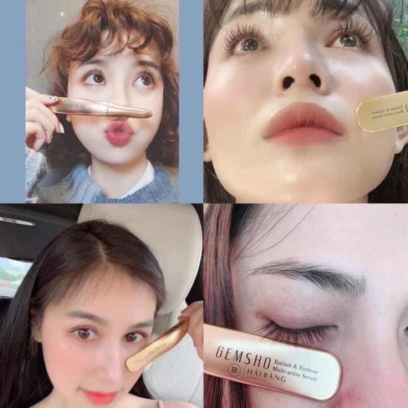 SIÊU DƯỠNG MI GEMSHO EYELASH & EYEBROW MULTI ACTIVE SERUM GEM SHO | BigBuy360 - bigbuy360.vn