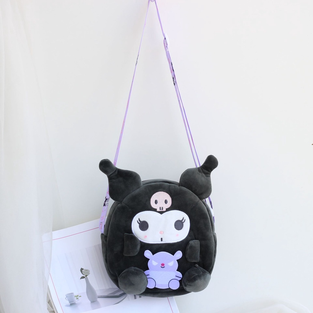 SANRIO Dễ Thương Túi Đeo Chéo Hình Mèo Hello kitty Xinh Xắn