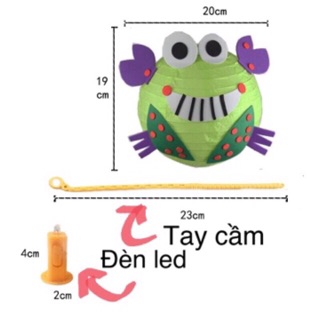 Bộ Kit Tự Làm Đèn Lồng Trung Thu Cho Bé (Có Đèn Led Nhấp Nháy Màu Sắc)