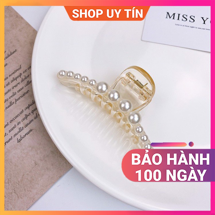 [NowShip - Giao Ngay] Kẹp Tóc Càng Cua Đính Đá - Cặp Búi Tóc Ngọc Trai Nhân Tạo Nữ Đẹp