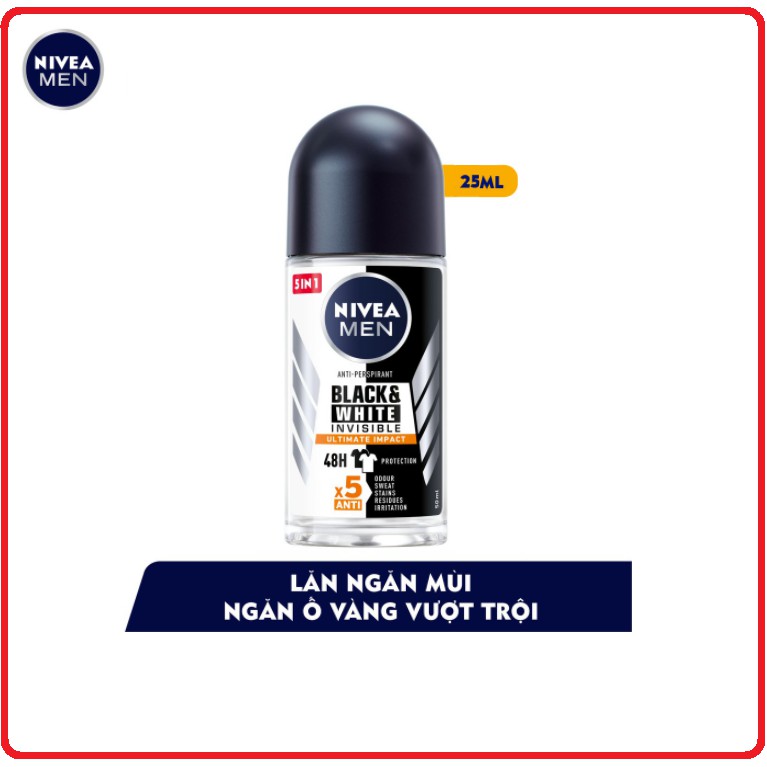 Lăn Ngăn Mùi NIVEA MEN Chai (25ml)