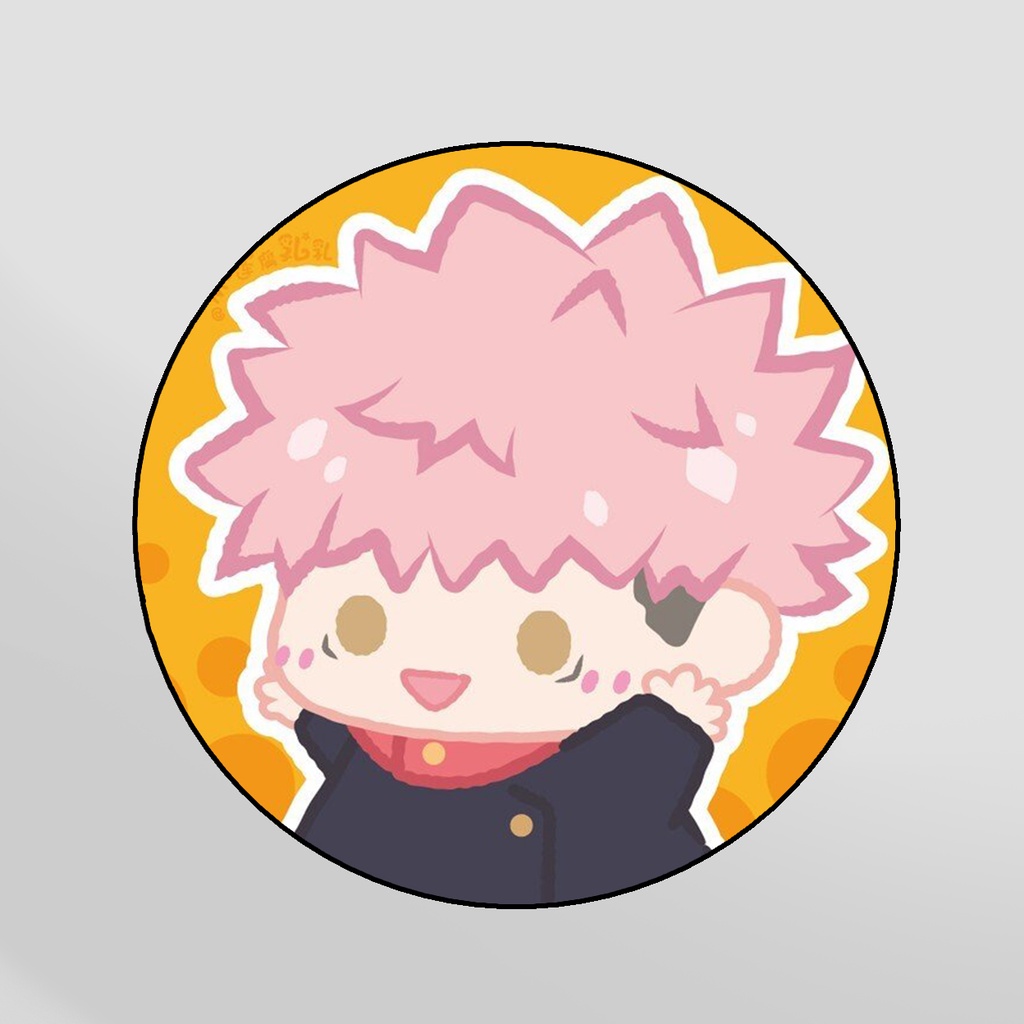 (chọn mẫu) Bút cảm ứng huy hiệu in hình JUJUTSU KAISEN ver TẬP THẺ DỤC Chú Thuật Hồi Chiến anime chibi có giá đỡ