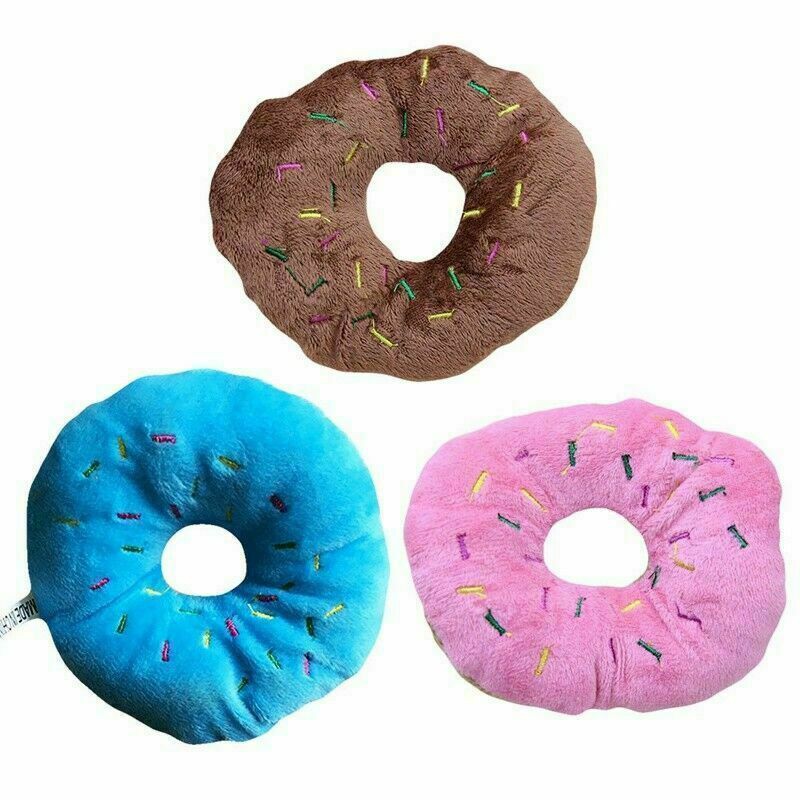 Mềm Bánh Donut Nhồi Bông Phát Ra Tiếng Kêu Cho Thú Cưng