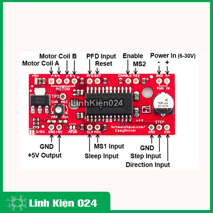 MODULE ĐIỀU KHIỂN ĐỘNG CƠ BƯỚC A3967
