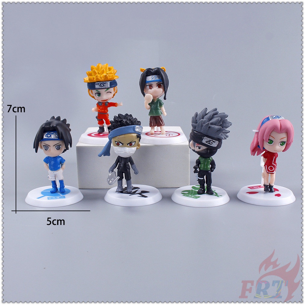 ♦ Nhân Vật Trong NARUTO Series 03 ♦ Set 6 Mô Hình Nhân Vật Phim Hoạt Hình NARUTO Trang Trí Bánh Kem