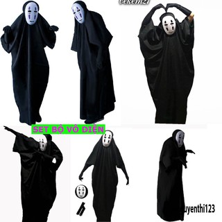 [RẺ VÔ ĐỊCH] SET BỘ TRANG PHỤC HÓA TRANG NHÂN VẬT MA VÔ DIỆN Hayao Miyazaki SPIRITED AWAY(KAONASHI) CHO TRẺ EM,NGƯỜI LỚN
