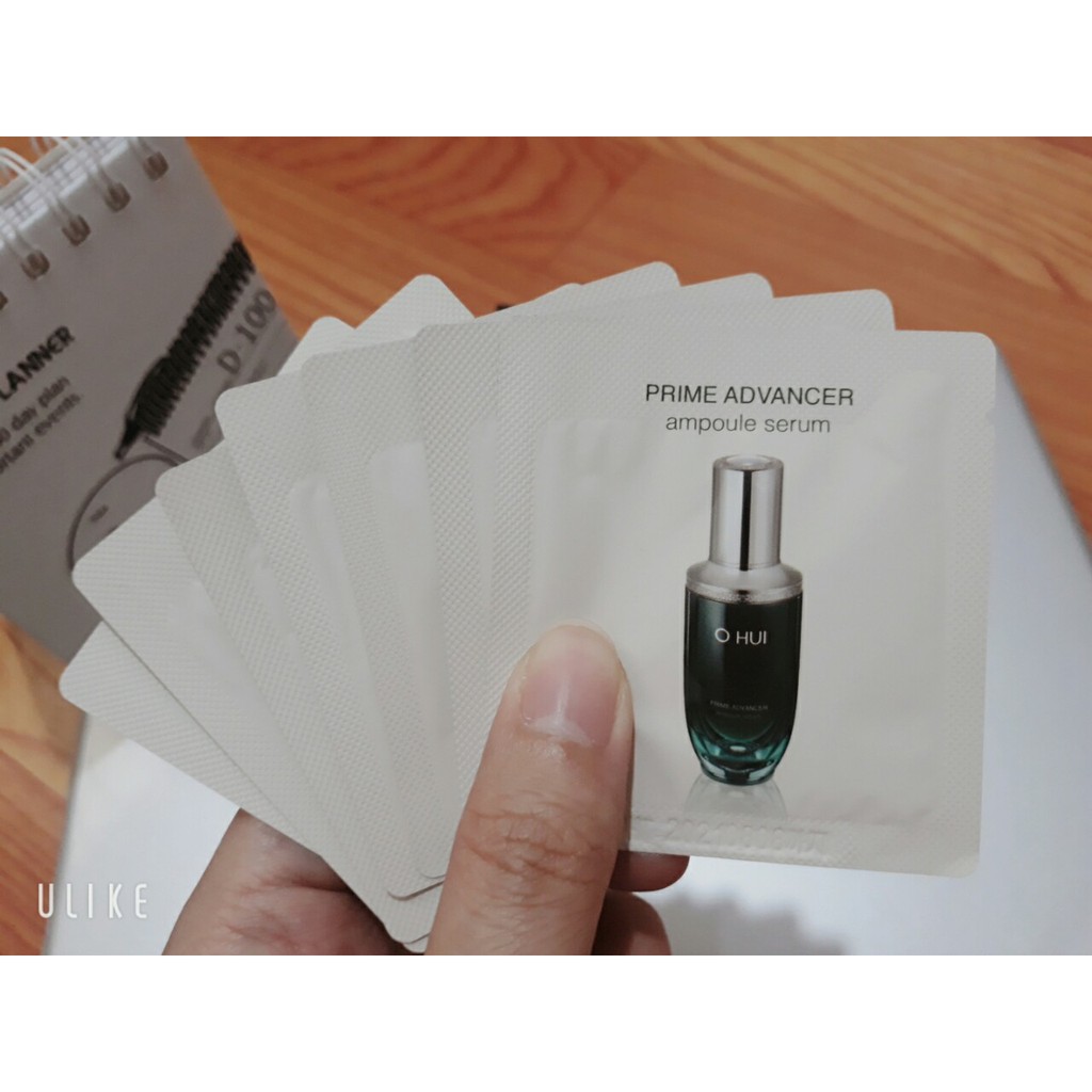 Combo 10 gói Sample Tinh chất chống lão hóa đặc biệt OHUI Prime Advancer Ampoule Serum