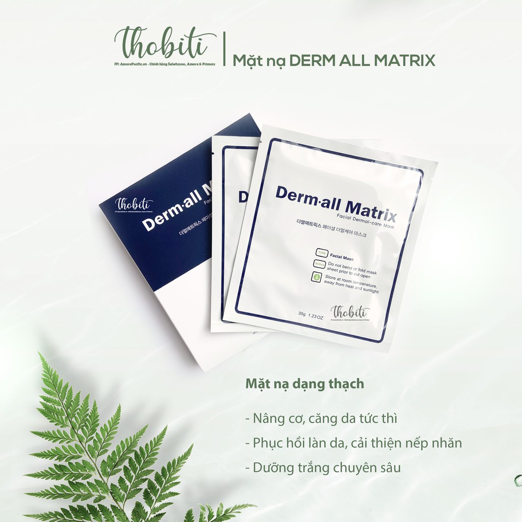 Mặt nạ collagen 𝐌𝐚𝐬𝐤 𝐃𝐞𝐫𝐦 𝐚𝐥𝐥- 𝐌𝐚𝐭𝐫𝐢𝐱 [HÀNG CHÍNH HÃNG] căng bóng da, nâng cơ da tức thì