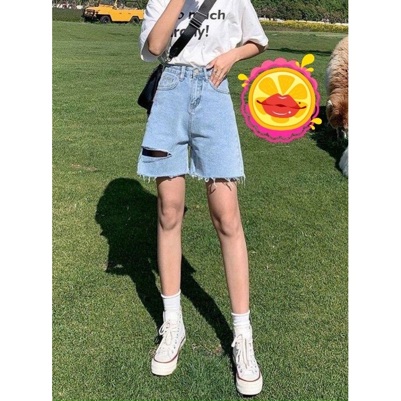 [Mã FAMAYWA giảm 10K đơn 50K] Quần shorts jeans lưng cao | BigBuy360 - bigbuy360.vn