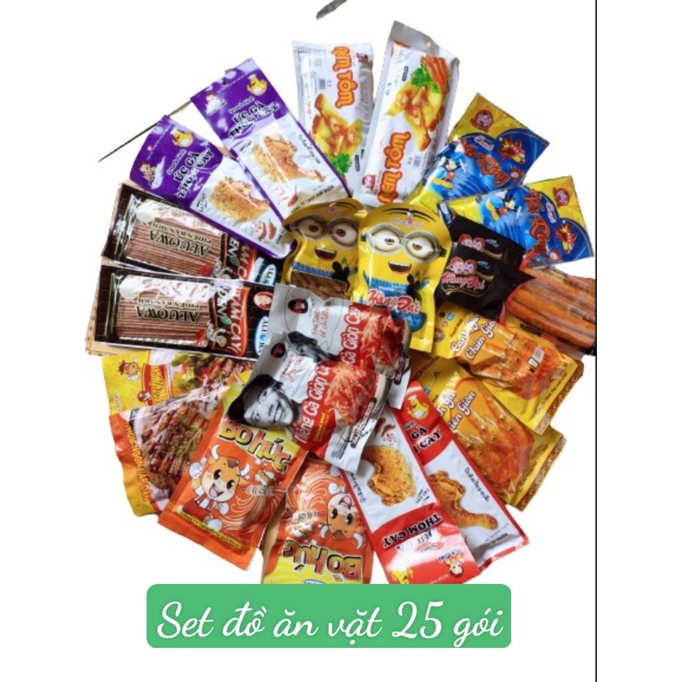 SET ĂN VẶT 25 GÓI HOT TREND