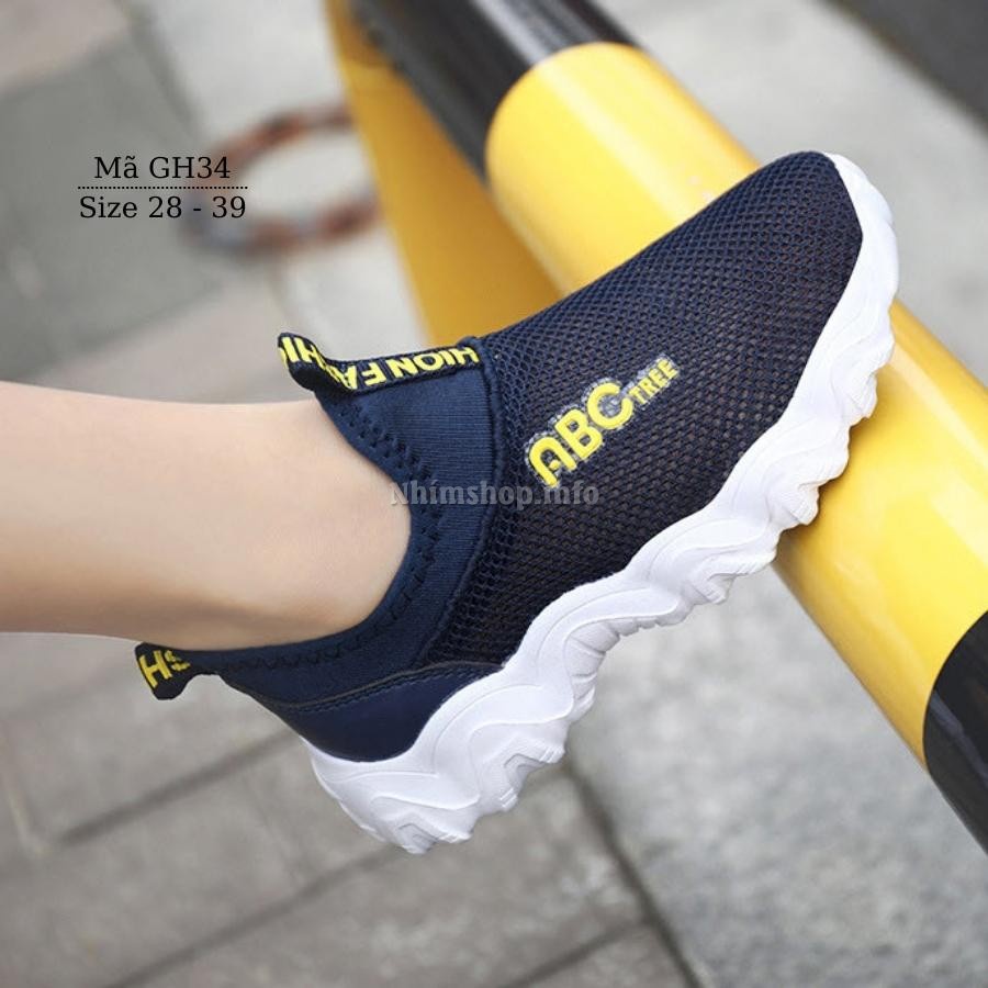 Giày lưới ABC Tree Fashion cho bé trai 4 -  15 tuổi siêu nhẹ thoáng khí đi học đi biển mùa hè phong cách Hàn Quốc GH34