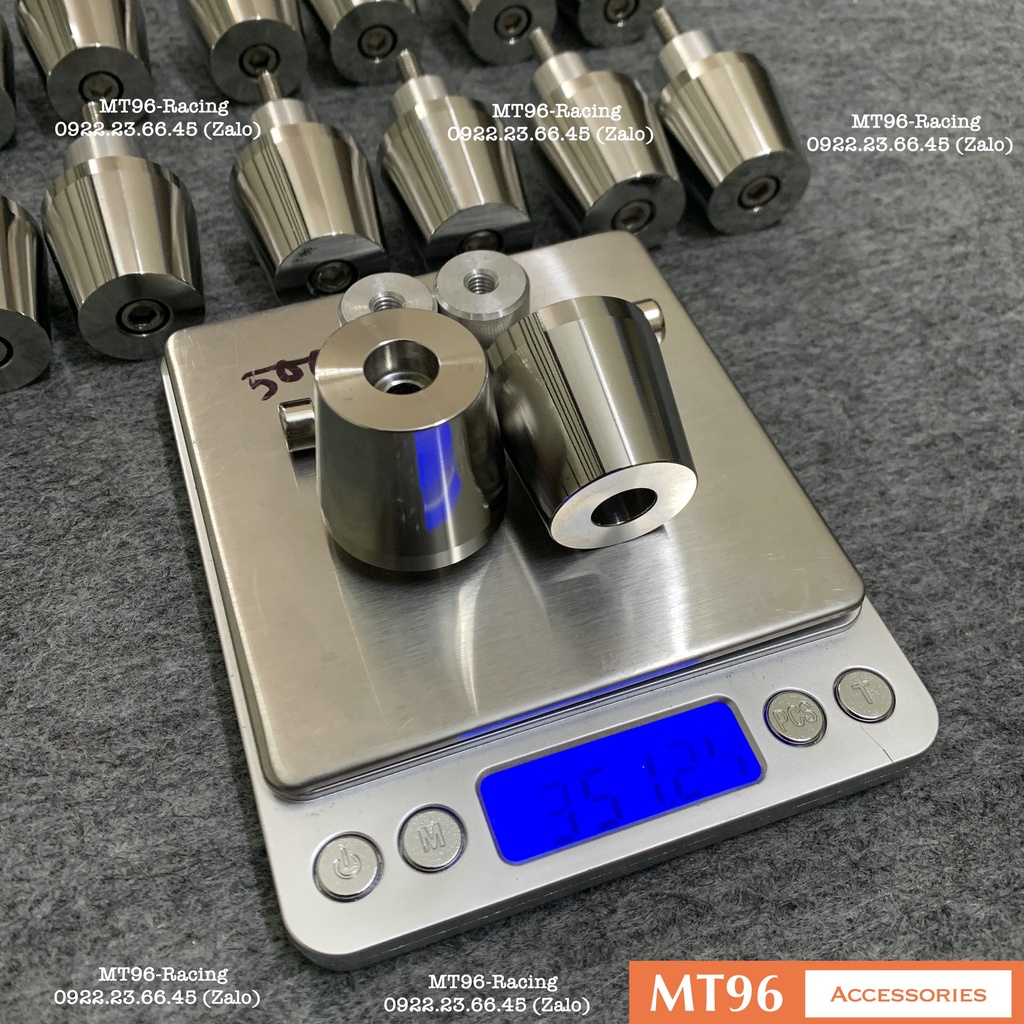 Cặp Gù Salaya Trụ Dài Chống Rung Tay Lái Chuẩn Inox304 Nguyên Khối Siêu Nặng Siêu Bóng
