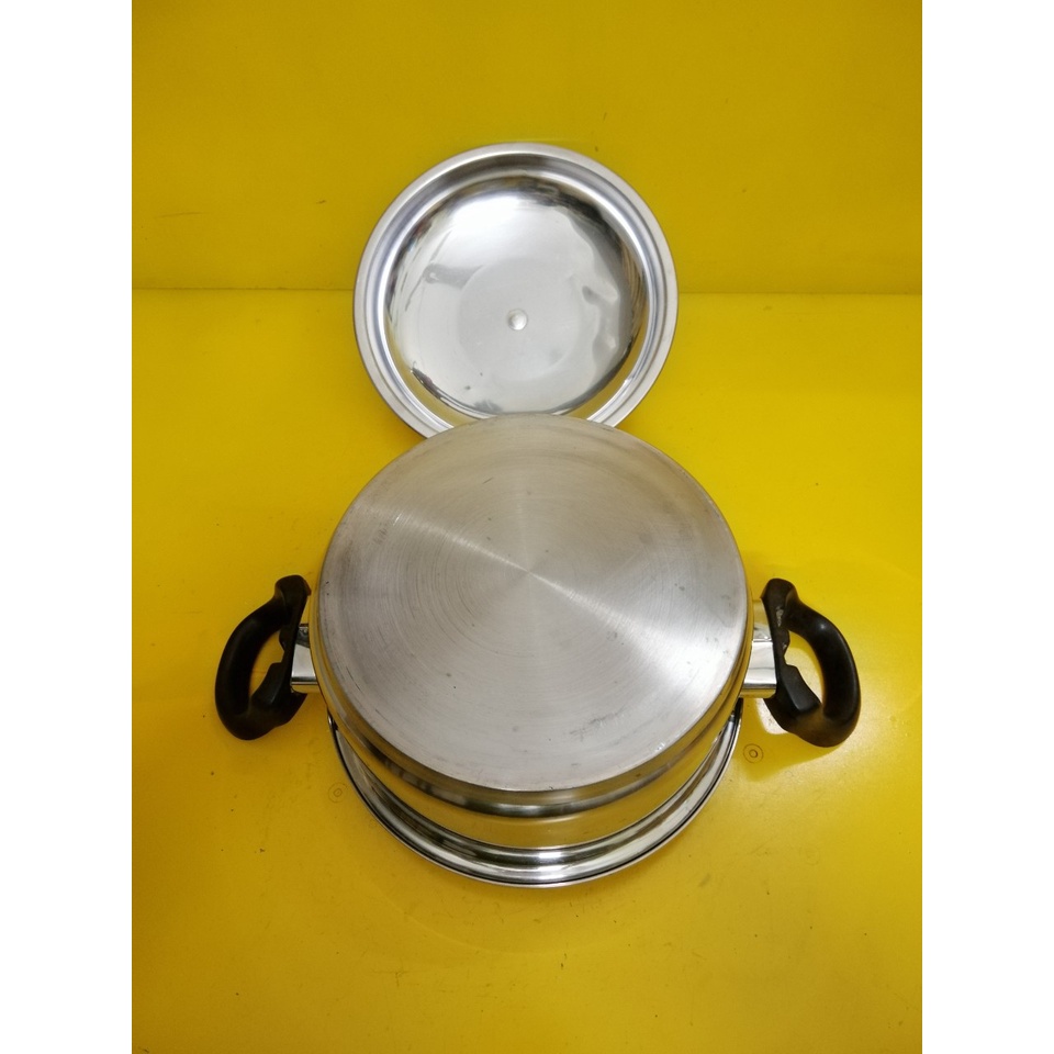 Nồi inox nội địa Nhật, size 21.5cm, cao 10cm (mã 798), Dùng được bếp từ