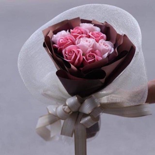 Hoa sáp bó 9 bông -100k