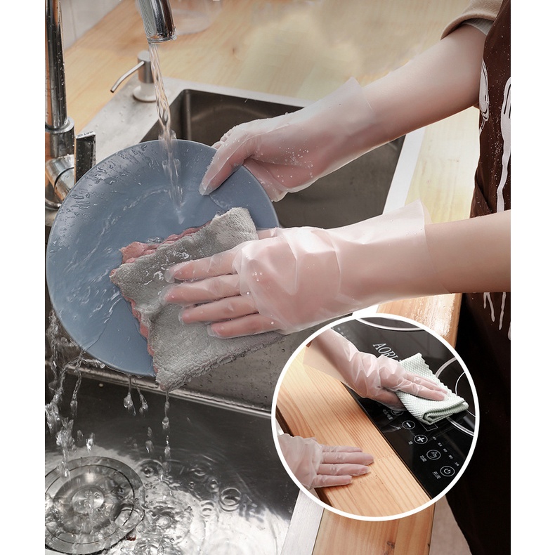 Hộp 200 Bao Tay Nilon - Găng Tay Dùng 1 Lần Tiện Lợi