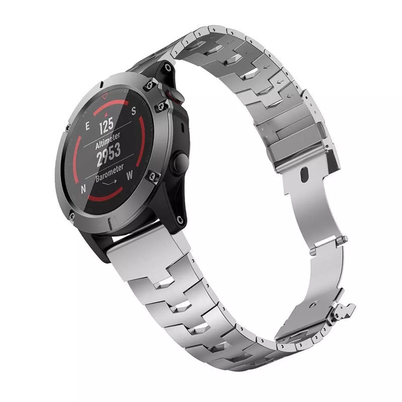 Dây Đeo Thay Thế Bằng Kim Loại Cho Đồng Hồ Garmin Fenix 7 7X 6 6X Approach S62 Forerunner 935 945 MARQ Series 22MM 26MM