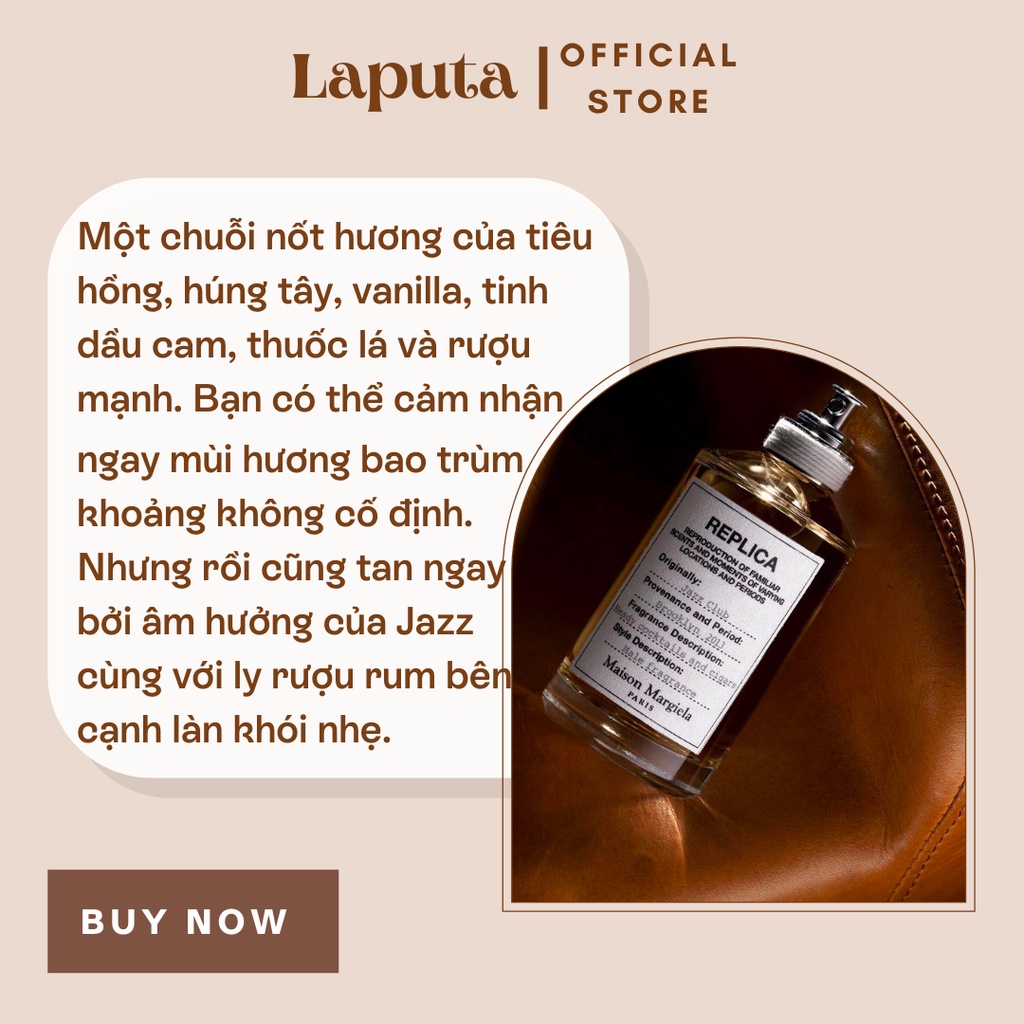 Nước Hoa Unisex Jazz Club Ngọt Ngào Nhưng Đầy Nam Tính Laputa