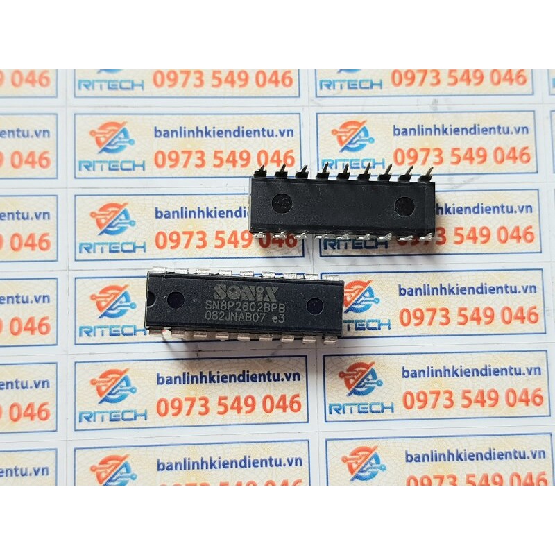 Combo 3 con Sonix SN8P2602BPB DIP-18 ic chức năng