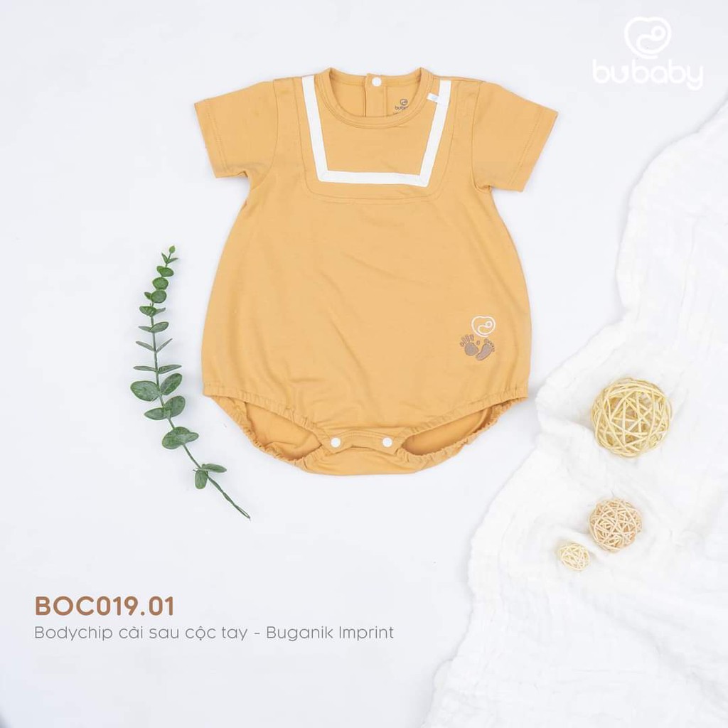 Bộ body chip cài sau cộc tayBu, Bubaby BUGANIK IMPRINT 3m - 12m