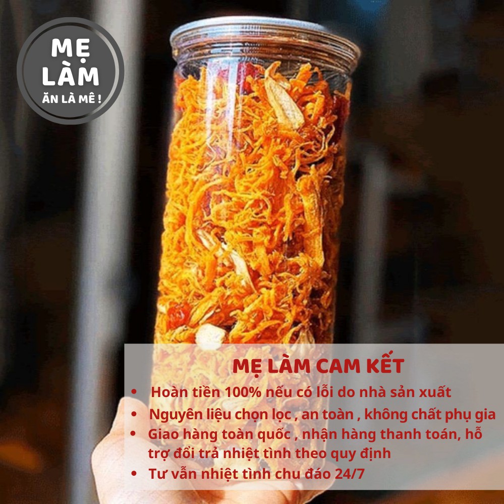 Khô gà bơ tỏi Mẹ Làm 300g đồ ăn vặt Sài Gòn , vừa ngon vừa rẻ | BigBuy360 - bigbuy360.vn