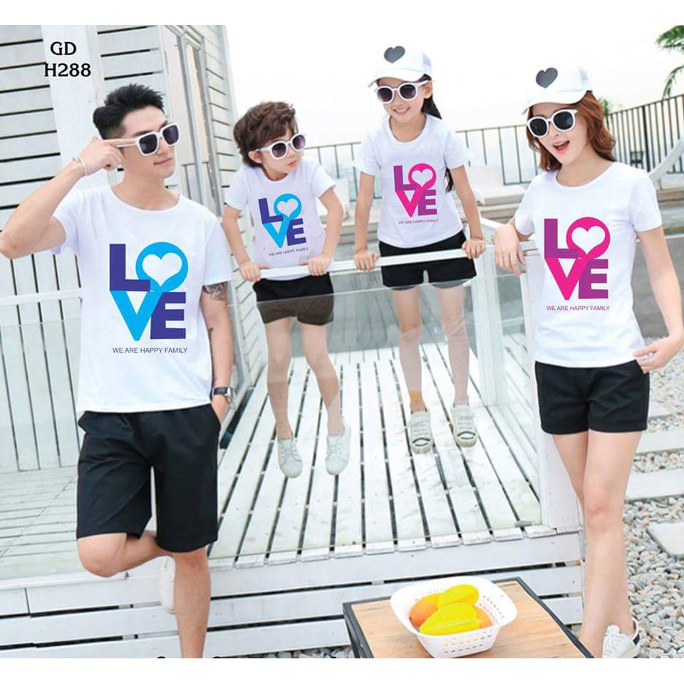 bộ gia đình 4 người -sét gia đình đẹp chất cotton mịn mát giá sĩ