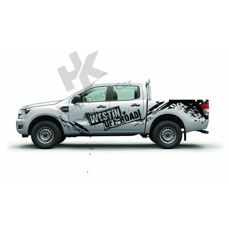 Tem xe ford ranger dán 2 bên sườn  - Decal ford ranger