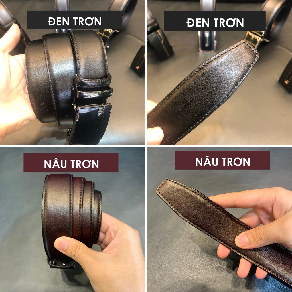 Thắt Lưng Nam Da Thật Dây Da Bò Lịch Lãm Bền Bỉ &amp; Nhiều Lựa Chọn Mặt [ 3 lớp da &amp; nhiều mặt ]