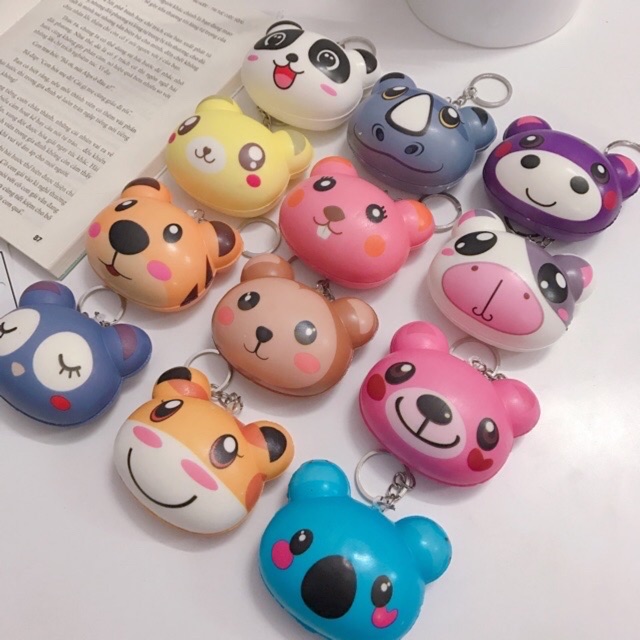 Móc Khoá Squishy Thơm Hình Thú Cute