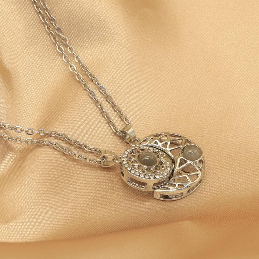 Vòng cổ Mặt Máy Chiếu Bằng Thép Không Gỉ Cho Cặp Đôi