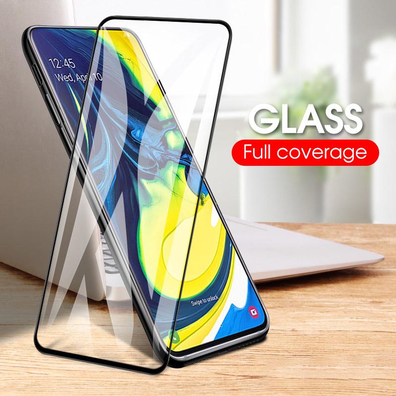 Kính cường lực độ cứng 9H cong 2.5D bảo vệ màn hình dành cho Samsung Galaxy A80
