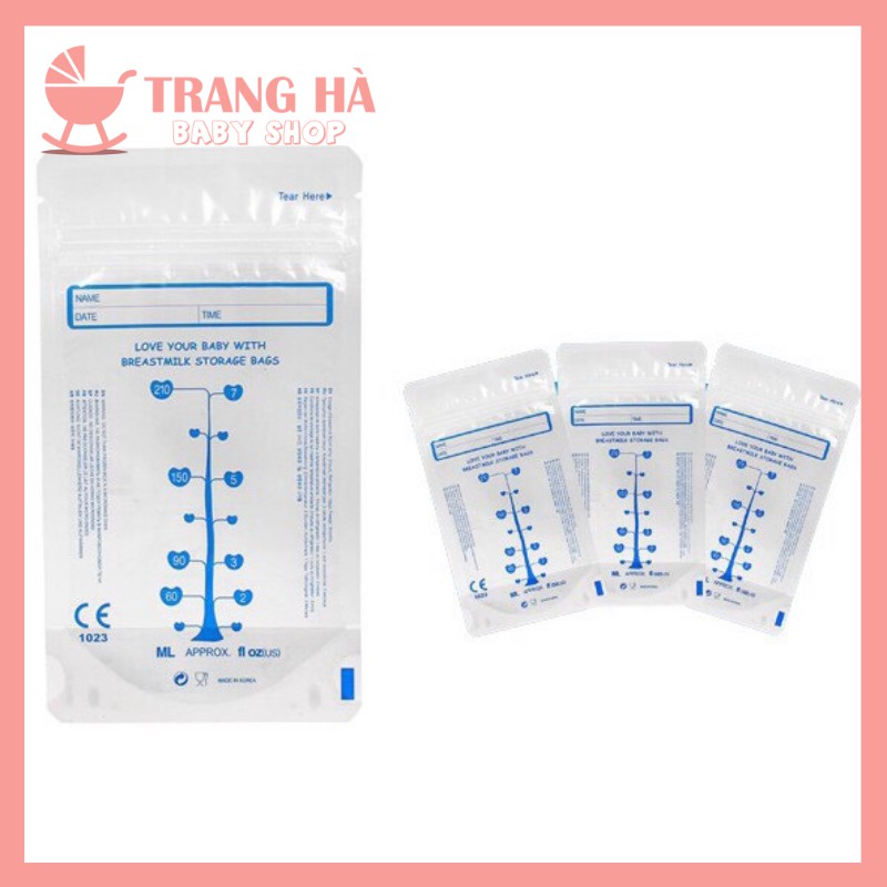 CHÍNH HÃNG HỘP 30 TÚI ĐỰNG SỮA MẸ (TRỮ SỮA MẸ) UNIMOM COMPACT KHÔNG CÓ BPA 210ML (30 TÚI/HỘP)