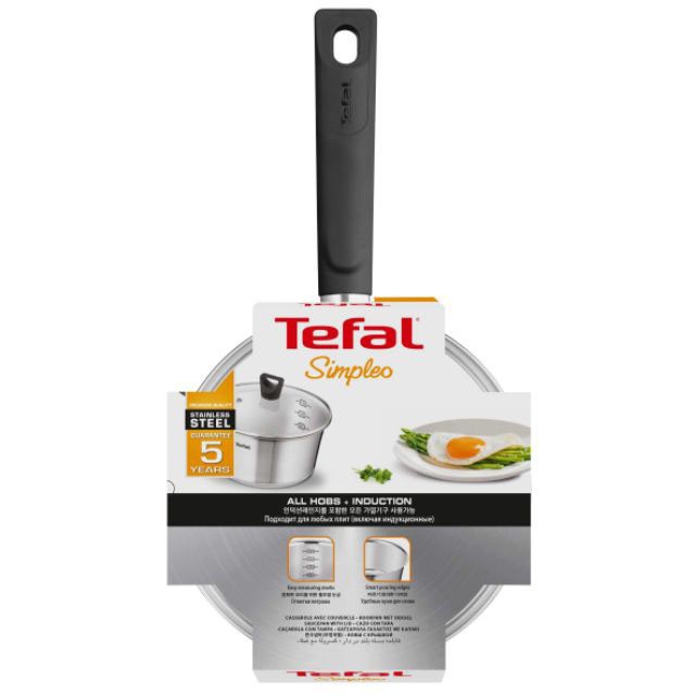 Quánh Tefal So Chef Cán Dài Nắp Kính - 18cm