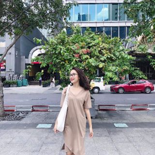 Đầm thun dây chéo lưng #155k