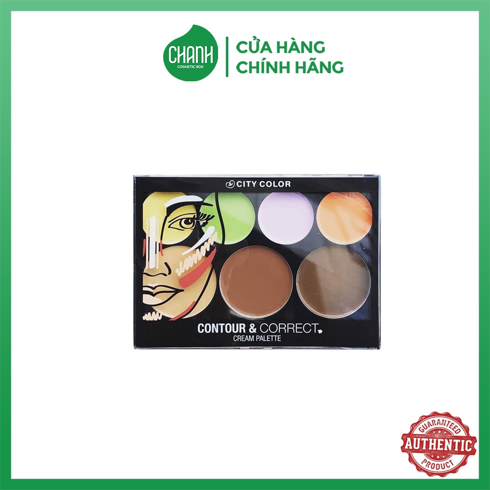 BẢNG TẠO KHỐI CHE KHUYẾT ĐIỂM CITY COLOR CONTOUR AND CORRECT CREAM PALETTE