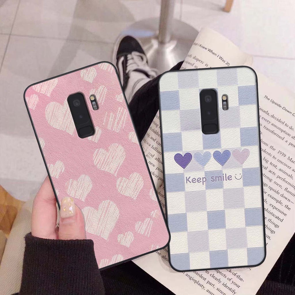 Ốp Samsung S9 / S9 Plus / S9+ caro trái tim cá tính, thời trang siêu đẹp, siêu phong cách