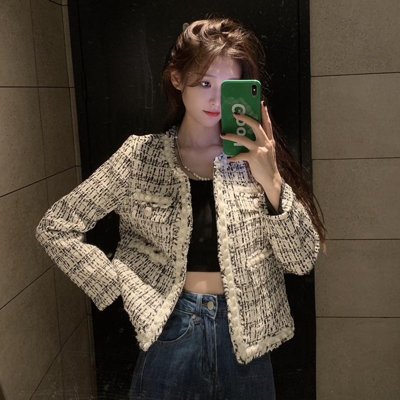 Áo Khoác Dạ Tweed Thiết Kế Mới Kiểu Pháp | BigBuy360 - bigbuy360.vn
