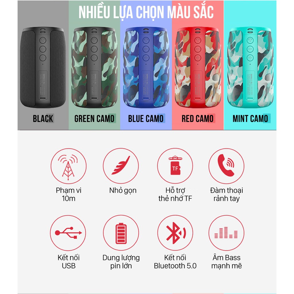 Loa bluetooth nghe nhạc không dây chống thấm nước ZEALOT S32