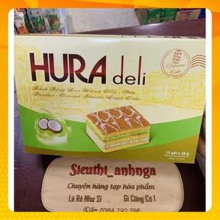 Bánh Bông Lan Hura Deli Hộp 336G 12 gói