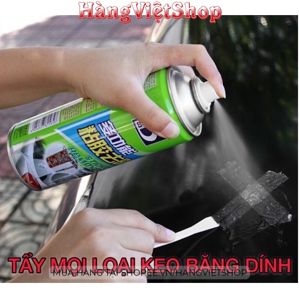 Chai dung dịch xịt tẩy keo dán băng dính vết decal 3m, bình tẩy keo đa năng Sticker Remover