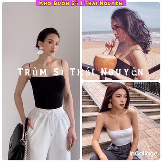 Áo 2 dây sợi bún chất bozip chuẩn ảnh