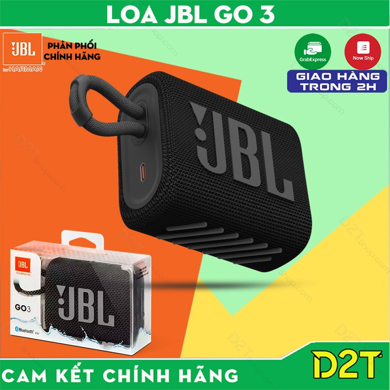 [Mã ELTECHZONE giảm 6% đơn 500K] JBL Go 3 | Loa bluetooth mini JBL Go 3 Chính Hãng - Bảo Hành 12 Tháng