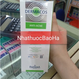 Gel rửa mặt DERMACOS 150ml - gel rửa mặt sâu chứa bùn hoạt tính