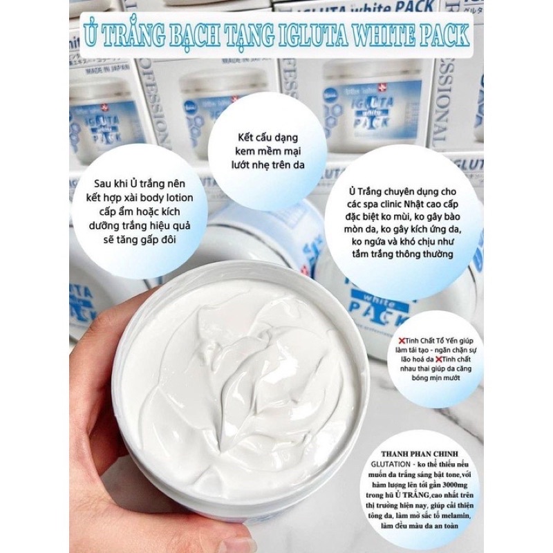 Ủ TRẮNG BẠCH TẠNG IGLUTA WHITE PACK NHẬT BẢN