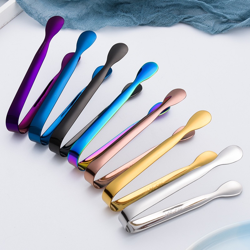Kẹp Gắp Đá/Thức Ăn/BBQ Bằng Thép Không Gỉ 10.8cm Cho Nhà Bếp