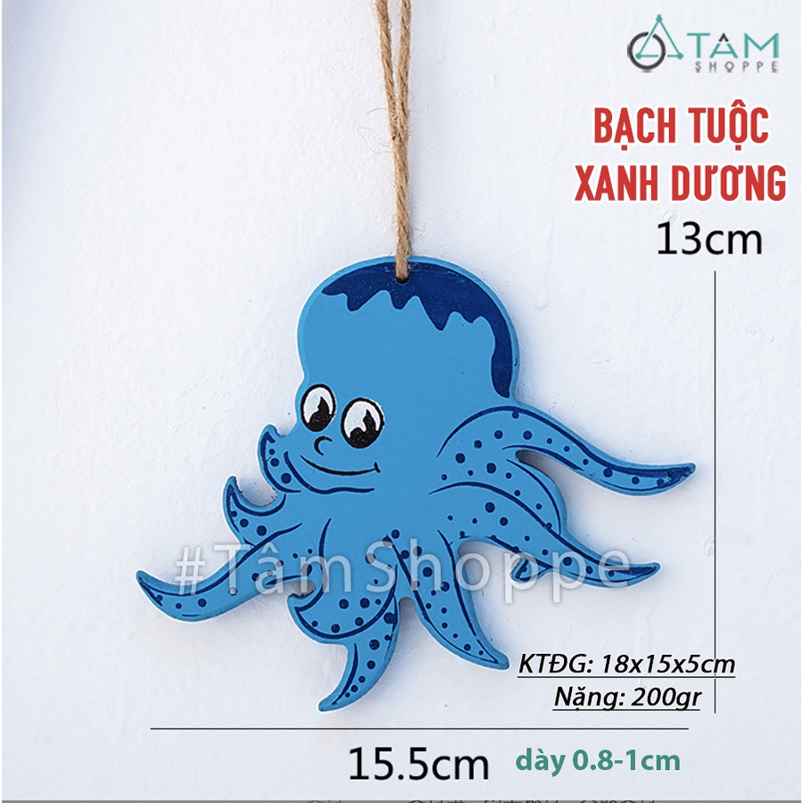 Con vật bằng gỗ treo tường phong cách biển CVG-01