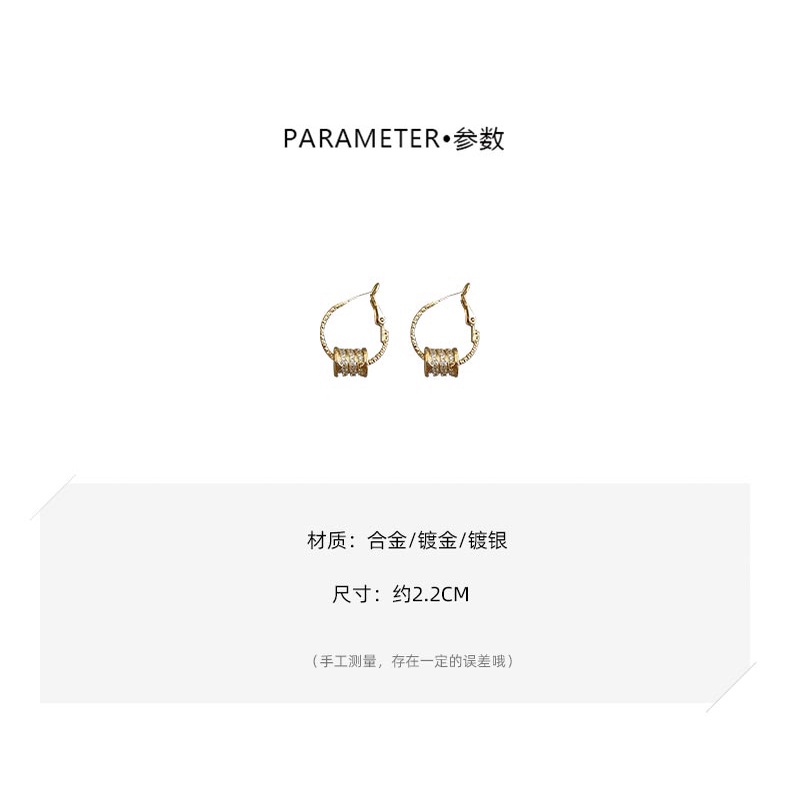 Khuyên tai vòng eo nhỏ sang trọng cao cấp dành cho nữ