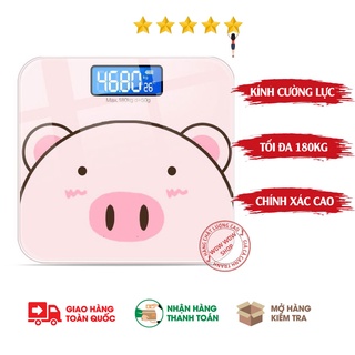 Cân Điện Tử Sức Khỏe Hình Con Heo Xinh Xắn 180kg