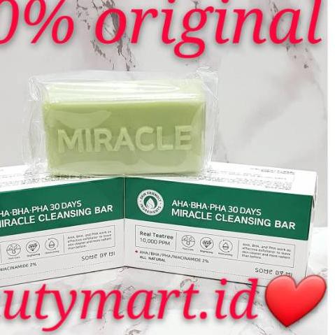 (Hàng Mới Về) Xà Phòng Rửa Mặt Somebymi Some By Mi 30 Days Miracle Bar Some By Mi