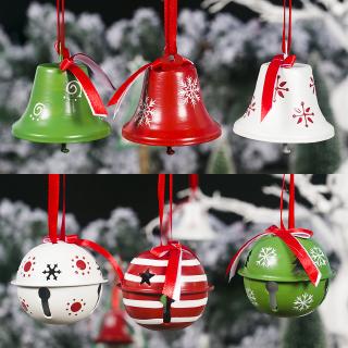 3 chiếc chuông trang trí Giáng sinh lớn 6,5cm Chuông sắt Trang trí nội thất Cây thông Giáng sinh Treo chuông
