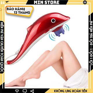 [Hàng Loại 1]  Máy Massage Cầm Tay Cá Heo 3 Đầu RF-889 .